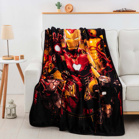 Marvel Comics Iron Man Iron Legacy 46 X 60 Silk Touch Throw